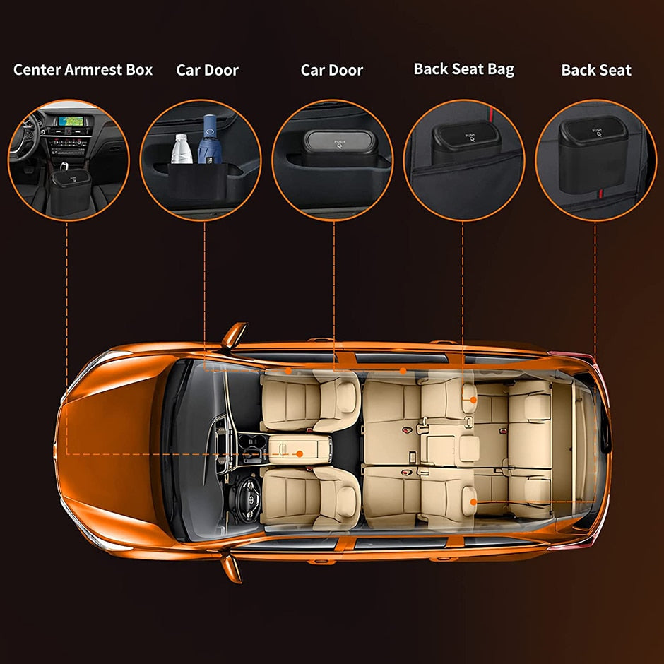 Mini Car Trash Can