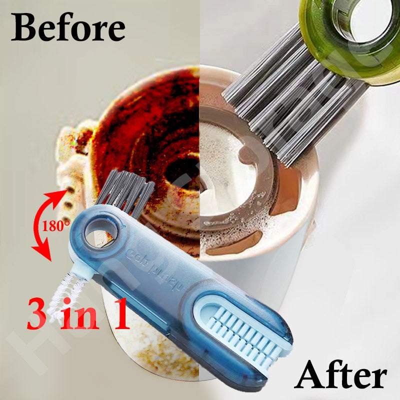 3-in-1 Bottle Gap Cleaner Brush